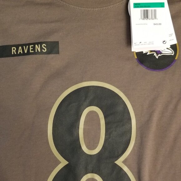 Nike Lamar Jackson Baltimore Ravens Salute to Service Name & Number T-Shirt, XL - Picture 6 of 9